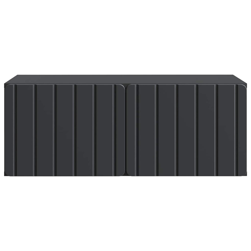 vidaXL Szafka RTV montowana na ścianie Czarny 78,5 x 41 x 30 cm
