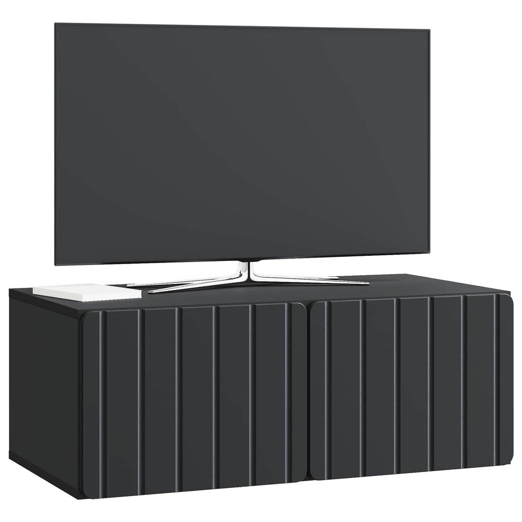 vidaXL Szafka RTV montowana na ścianie Czarny 78,5 x 41 x 30 cm