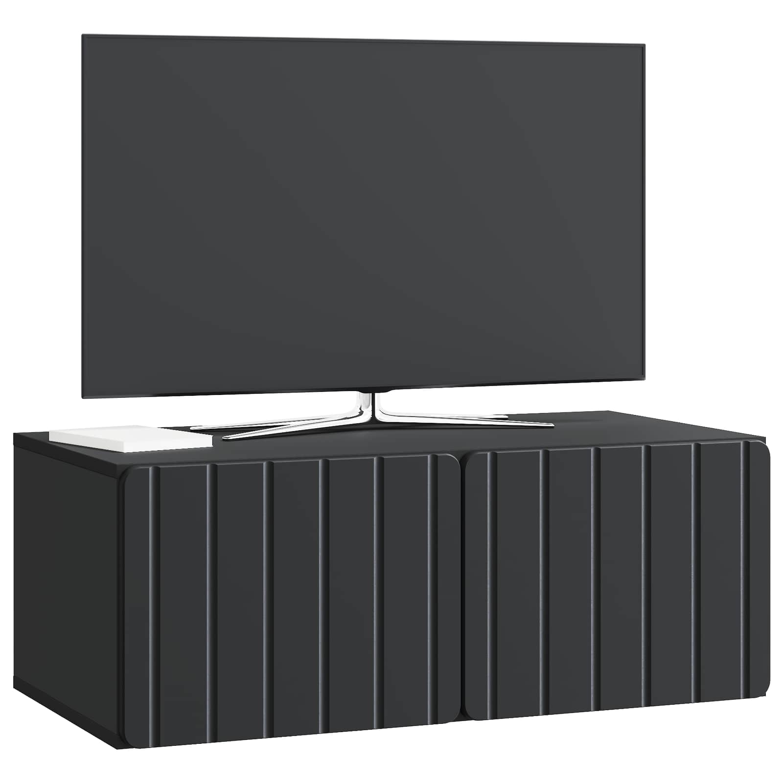 vidaXL Szafka RTV montowana na ścianie Czarny 78,5 x 41 x 30 cm