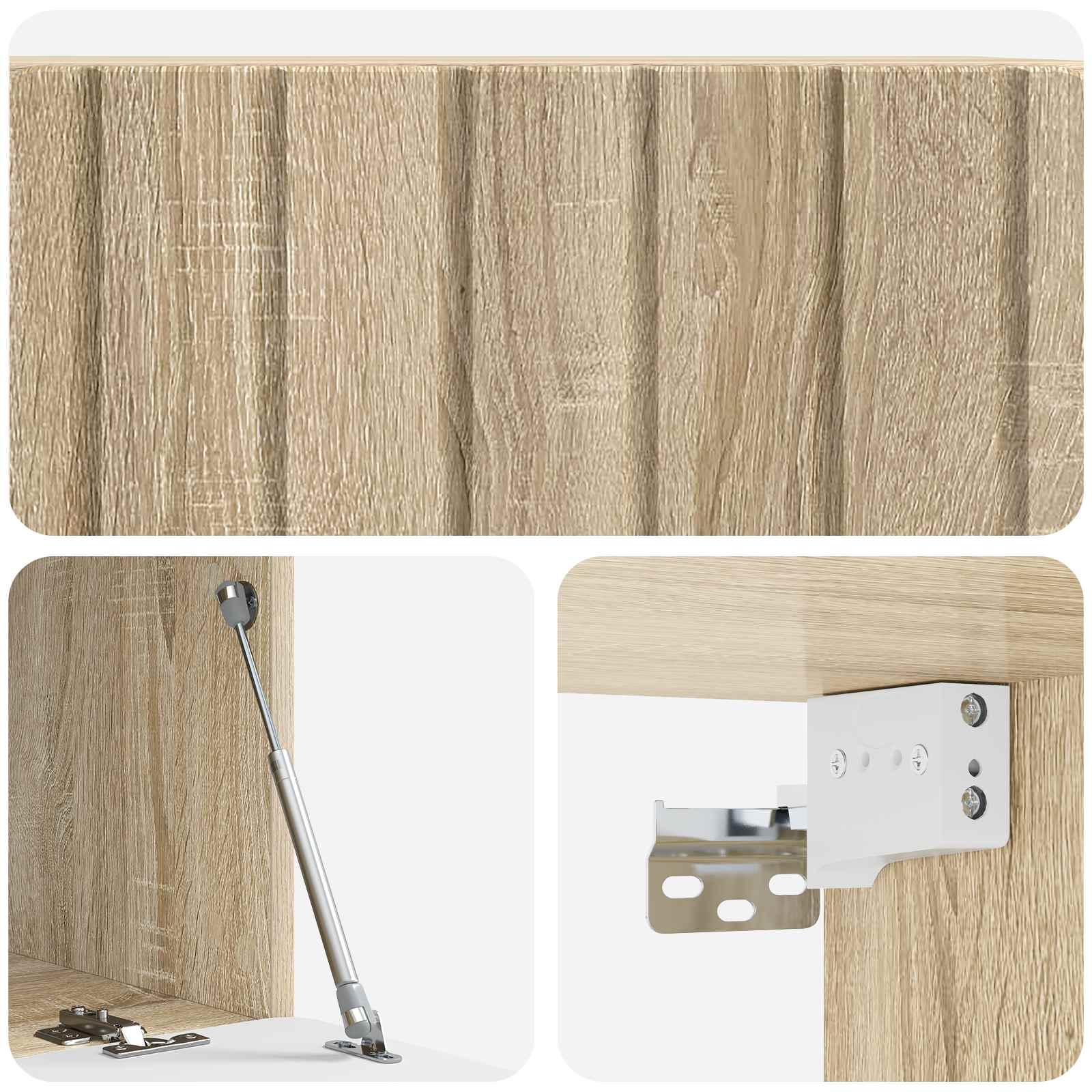 vidaXL Szafka RTV montowana na ścianie 78,5 x 41 x 30 cm dąb Sonoma
