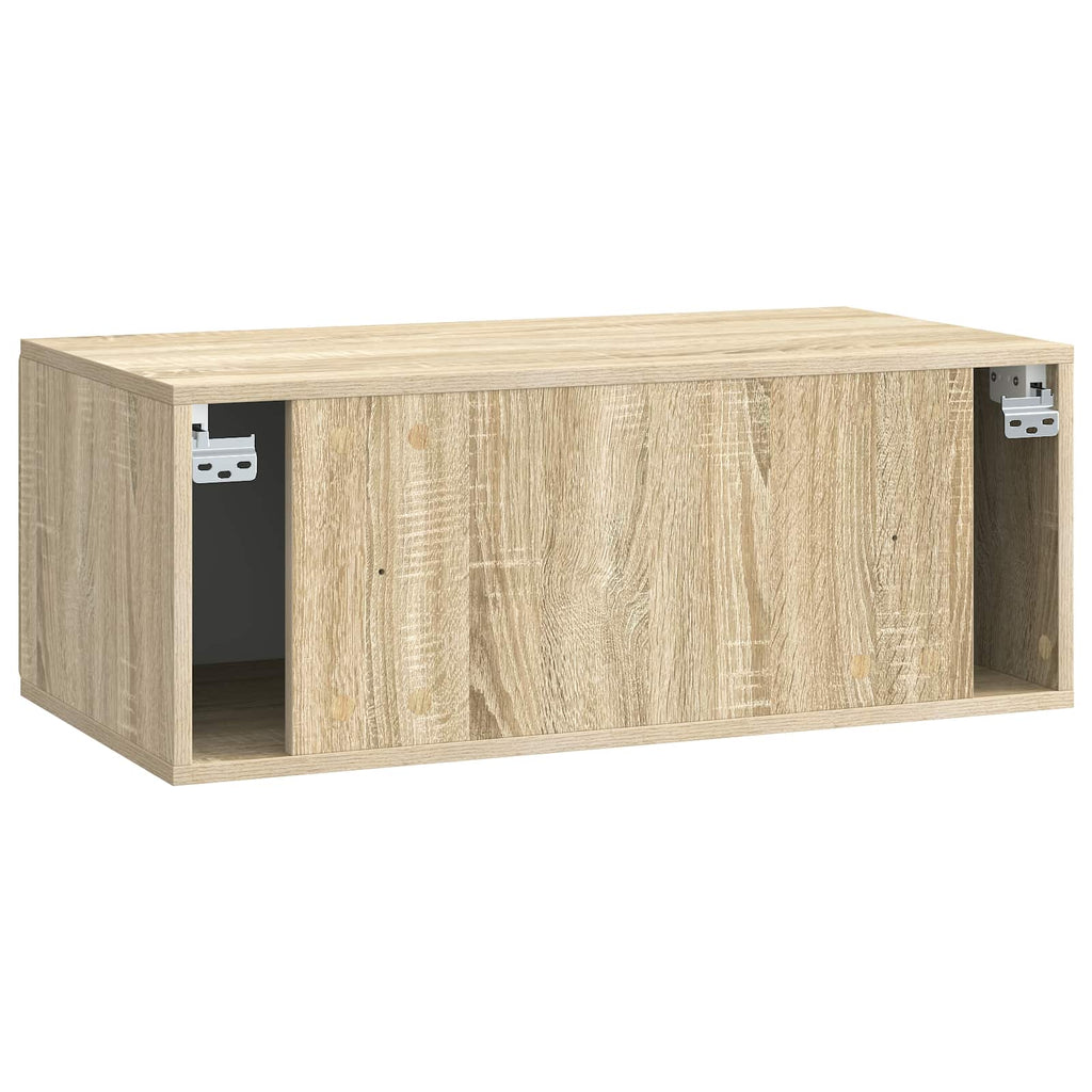vidaXL Szafka RTV montowana na ścianie 78,5 x 41 x 30 cm dąb Sonoma