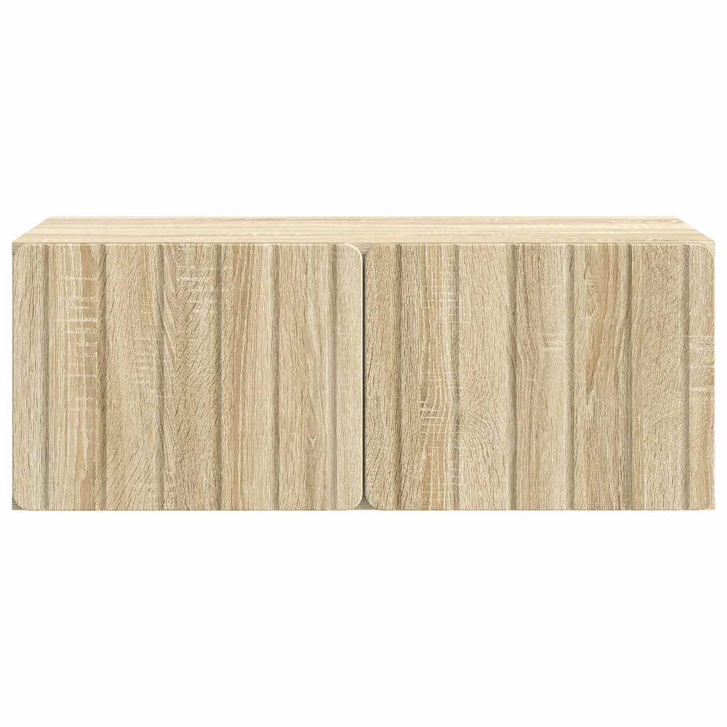 vidaXL Szafka RTV montowana na ścianie 78,5 x 41 x 30 cm dąb Sonoma
