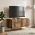 vidaXL Szafka RTV montowana na ścianie 78,5 x 41 x 30 cm Dąb wędzony
