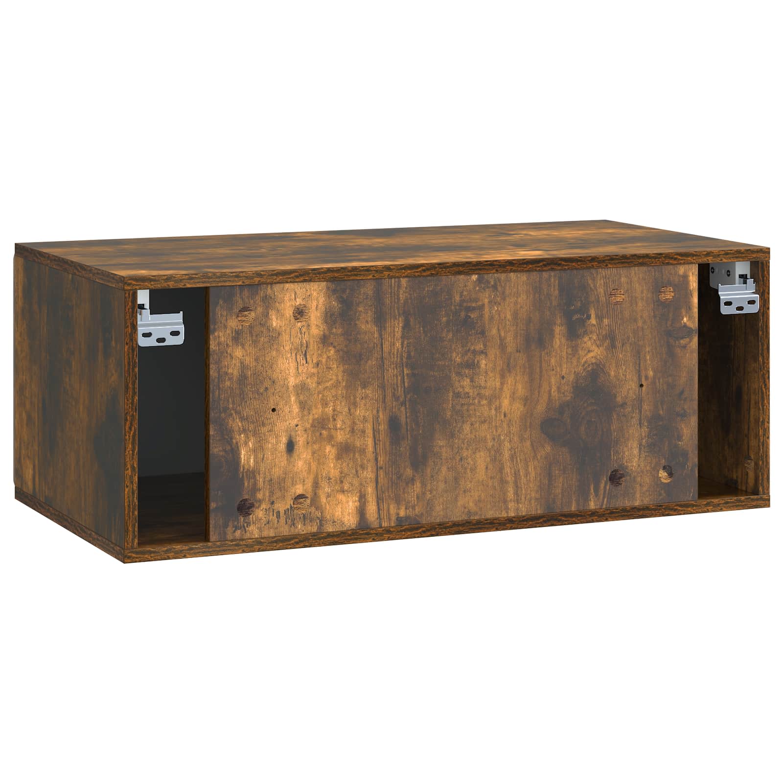 vidaXL Szafka RTV montowana na ścianie Dąb wędzony 78,5 x 41 x 30 cm