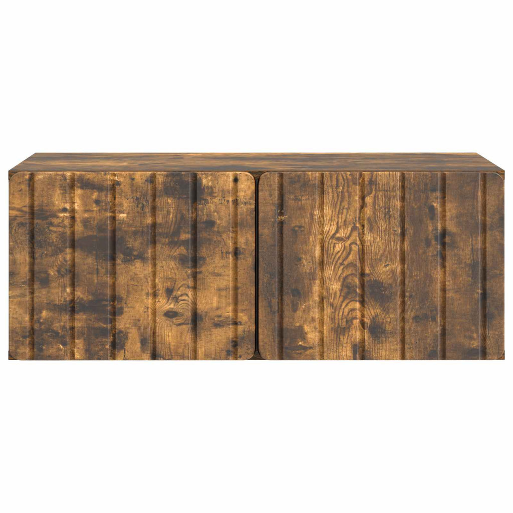 vidaXL Szafka RTV montowana na ścianie Dąb wędzony 78,5 x 41 x 30 cm