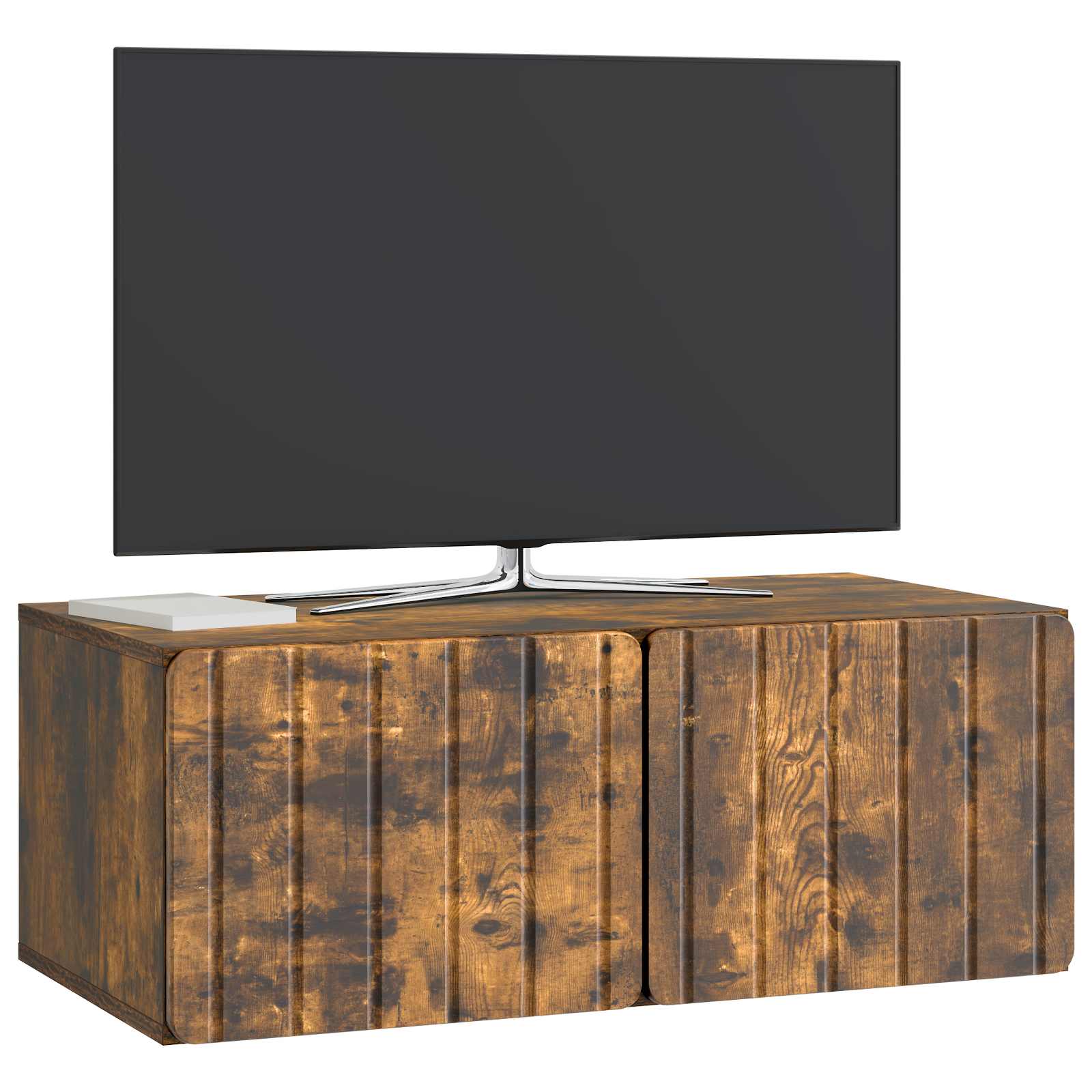 vidaXL Szafka RTV montowana na ścianie Dąb wędzony 78,5 x 41 x 30 cm