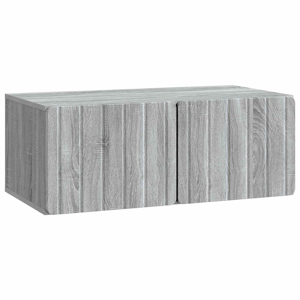 vidaXL Szafka RTV montowana na ścianie Szary Sonoma 78,5 x 41 x 30 cm