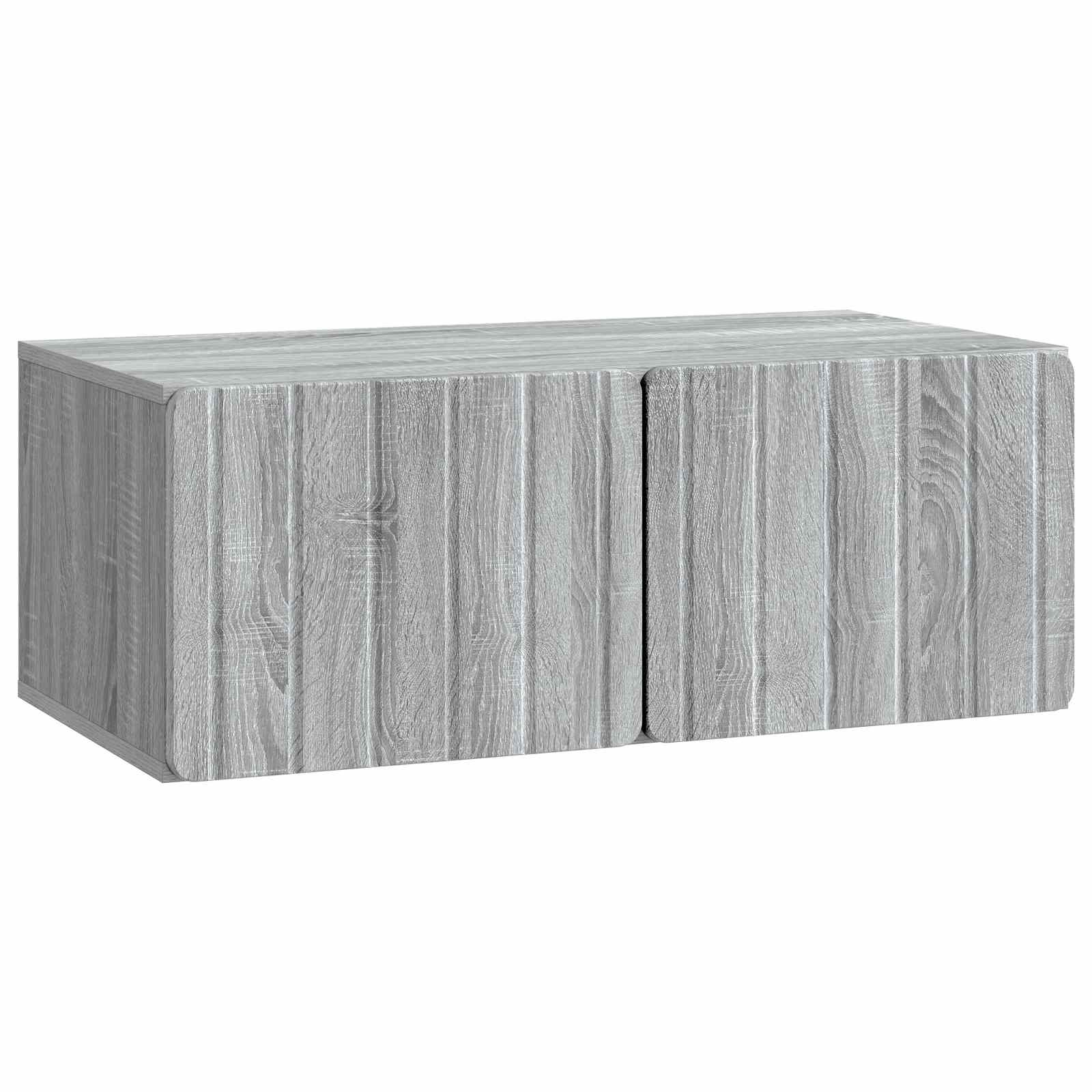 vidaXL Szafka RTV montowana na ścianie Szary Sonoma 78,5 x 41 x 30 cm