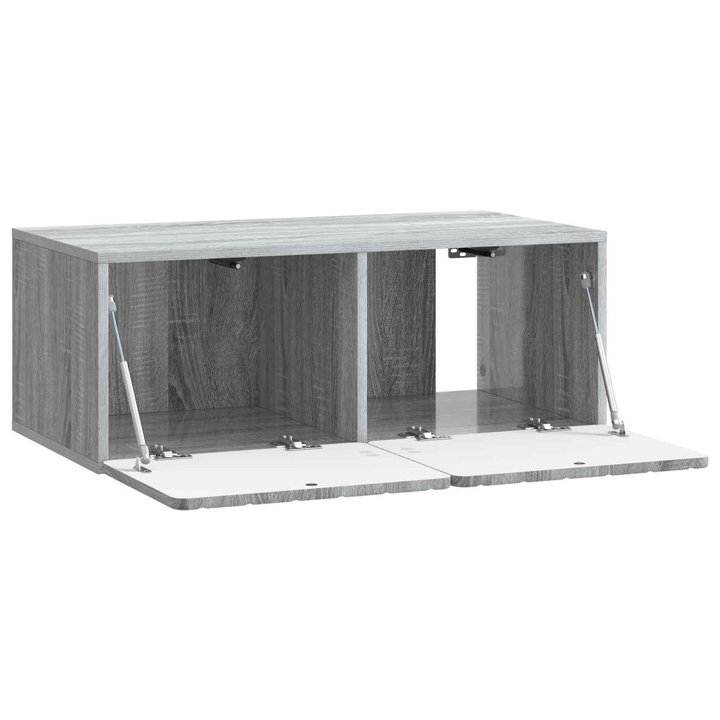 vidaXL Szafka RTV montowana na ścianie Szary Sonoma 78,5 x 41 x 30 cm