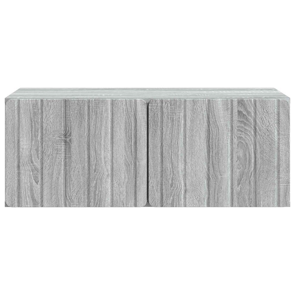 vidaXL Szafka RTV montowana na ścianie Szary Sonoma 78,5 x 41 x 30 cm