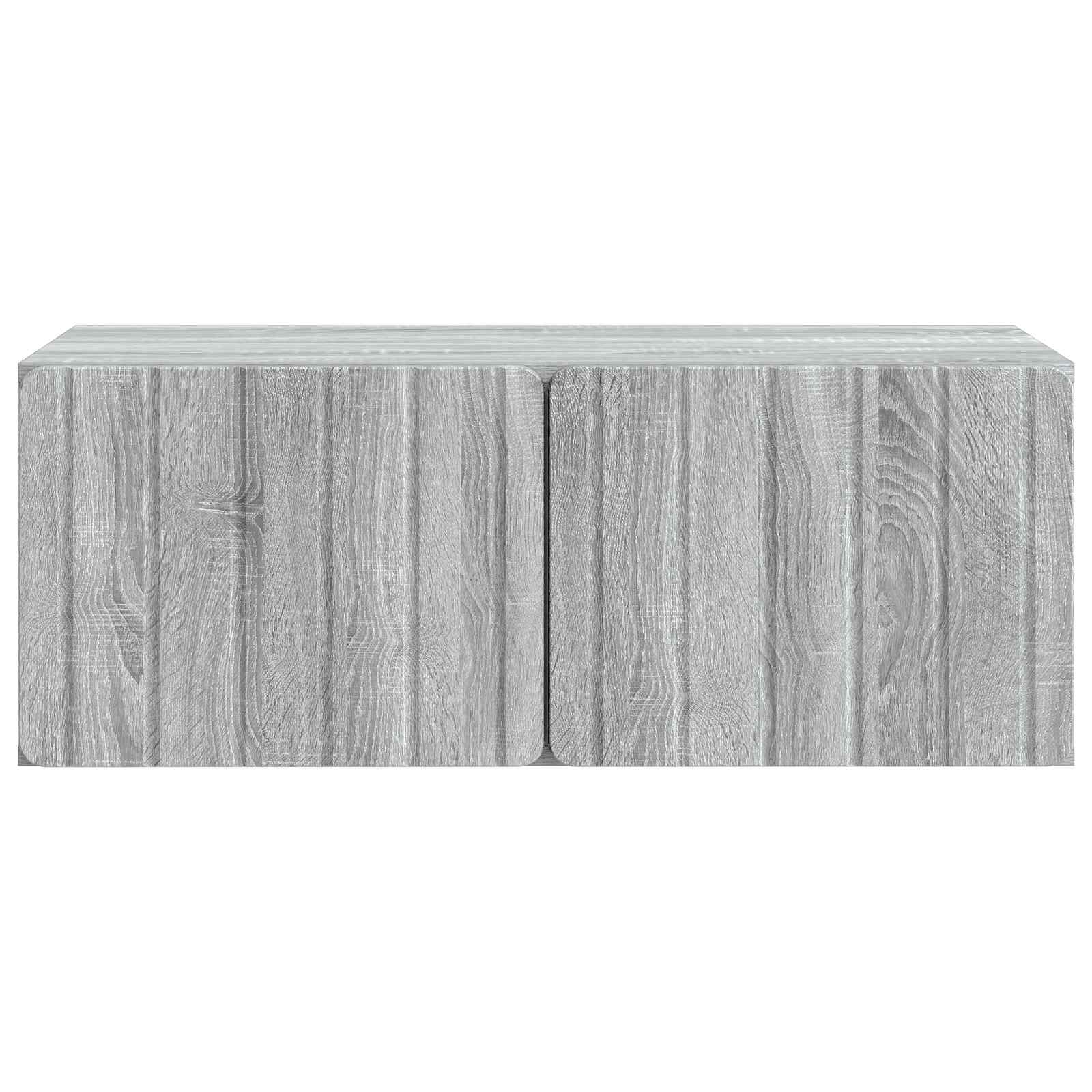 vidaXL Szafka RTV montowana na ścianie Szary Sonoma 78,5 x 41 x 30 cm