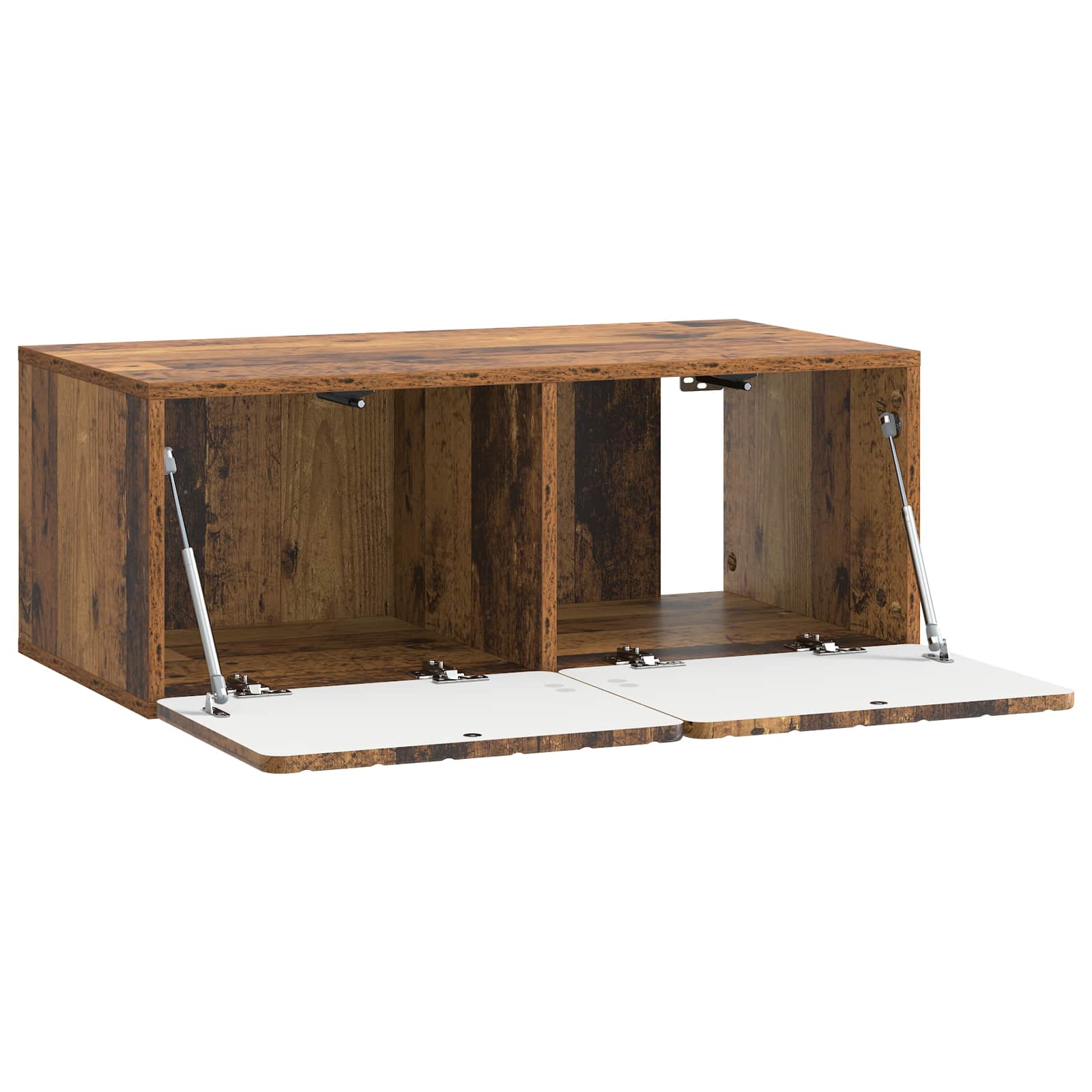 vidaXL Szafka RTV montowana na ścianie Stare drewno 78,5 x 41 x 30 cm