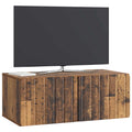 vidaXL Szafka RTV montowana na ścianie Stare drewno 78,5 x 41 x 30 cm