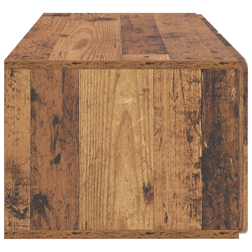 vidaXL Szafka RTV montowana na ścianie Stare drewno 78,5 x 41 x 30 cm