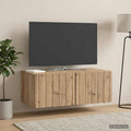 vidaXL Szafka RTV montowana na ścianie 78,5 x 41 x 30 cm Dąb artisan