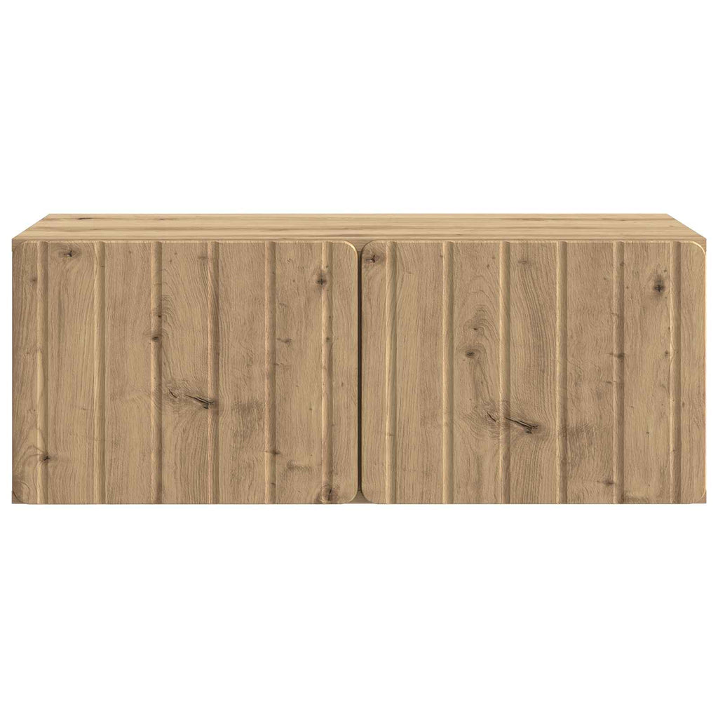 vidaXL Szafka RTV montowana na ścianie Dąb artisan 78,5 x 41 x 30 cm