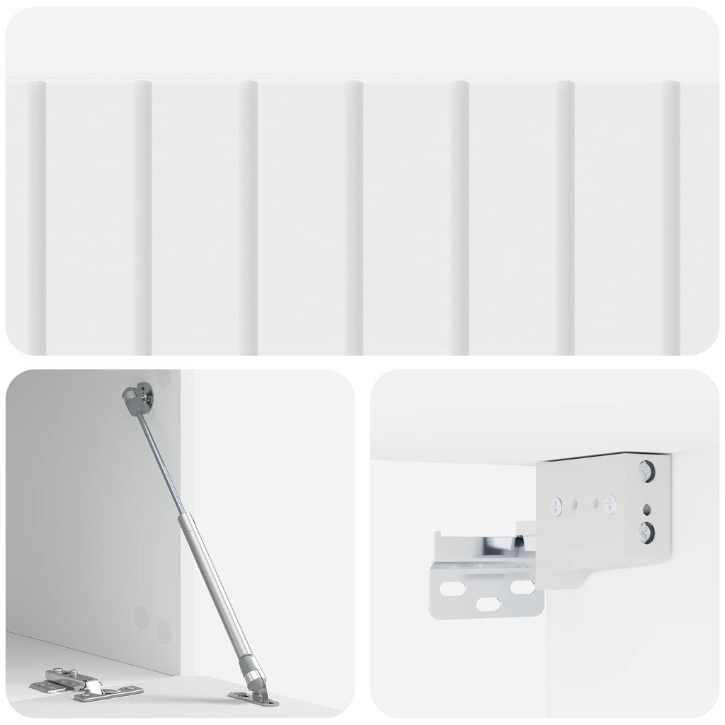 vidaXL Szafka RTV montowana na ścianie 98 x 41 x 30 cm Biały