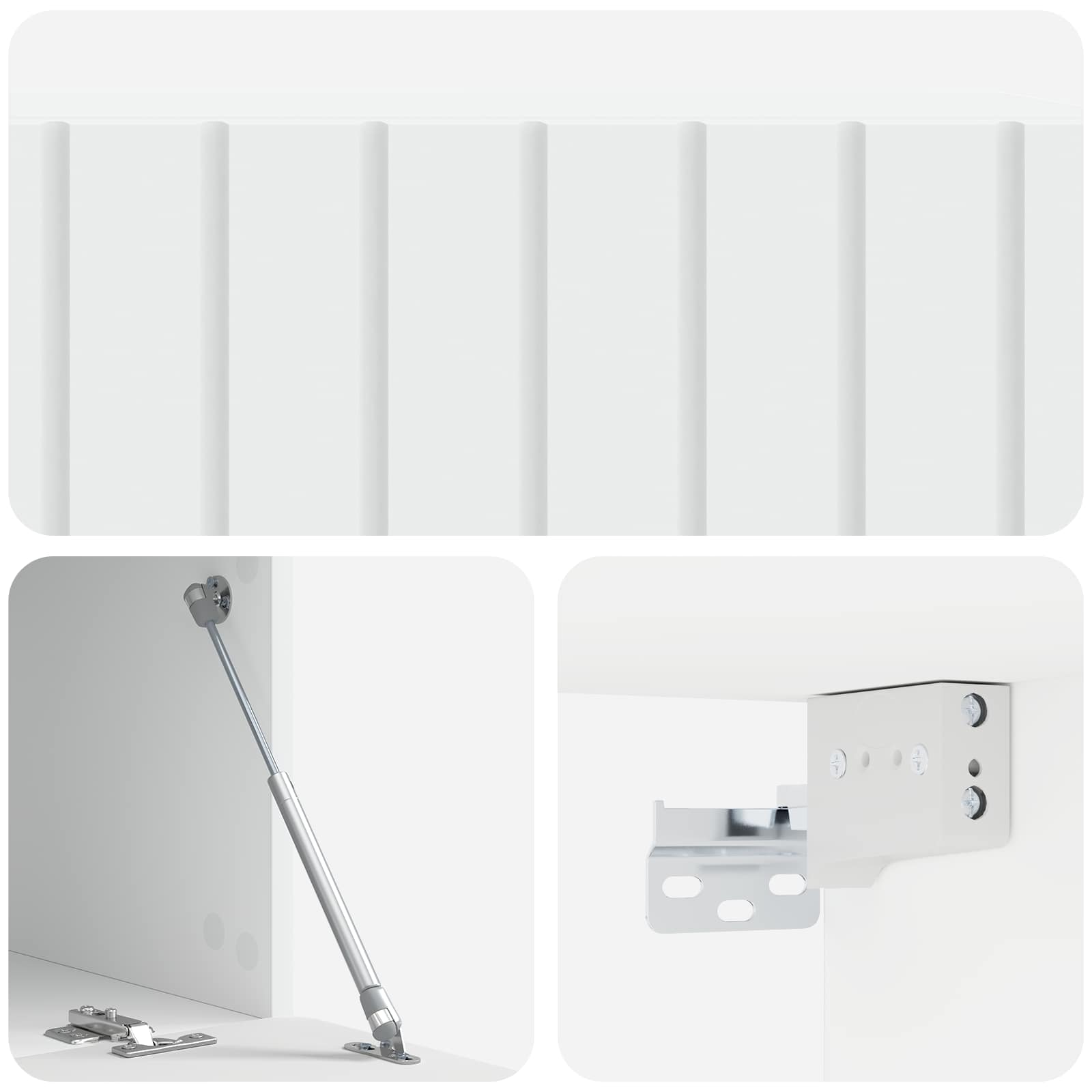 vidaXL Szafka RTV montowana na ścianie 98 x 41 x 30 cm Biały