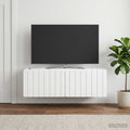 vidaXL Szafka RTV montowana na ścianie 98 x 41 x 30 cm Biały
