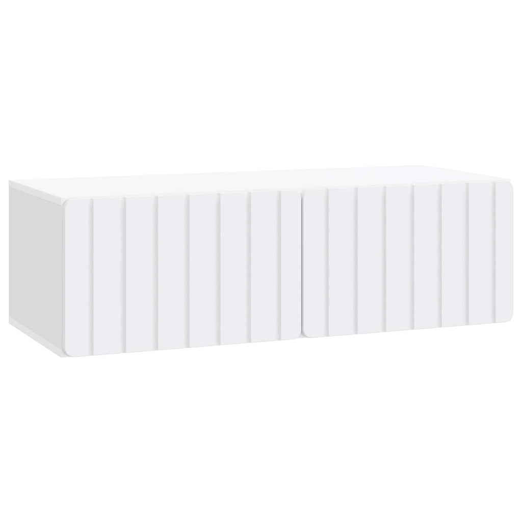 vidaXL Szafka RTV montowana na ścianie 98 x 41 x 30 cm Biały