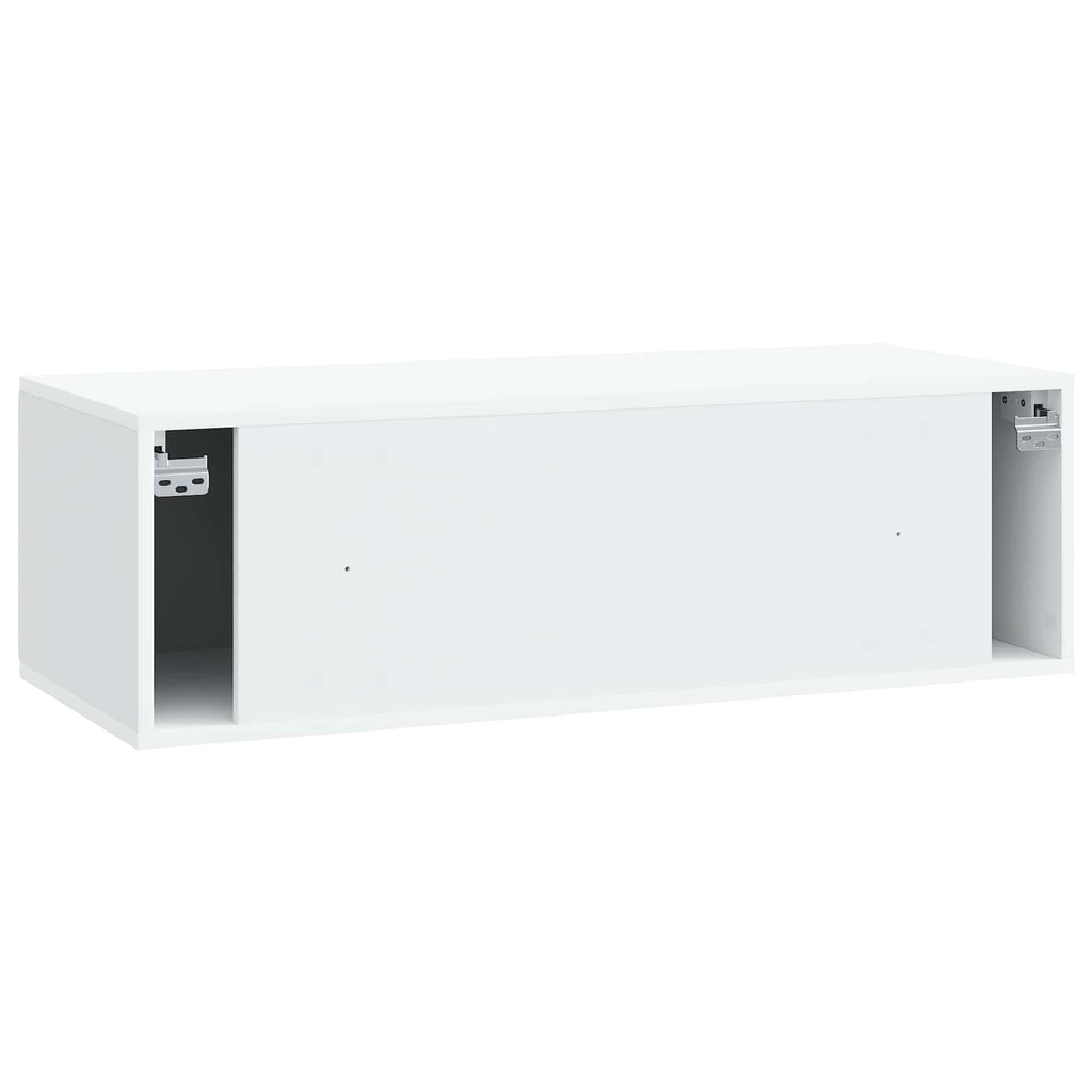 vidaXL Szafka RTV montowana na ścianie 98 x 41 x 30 cm Biały