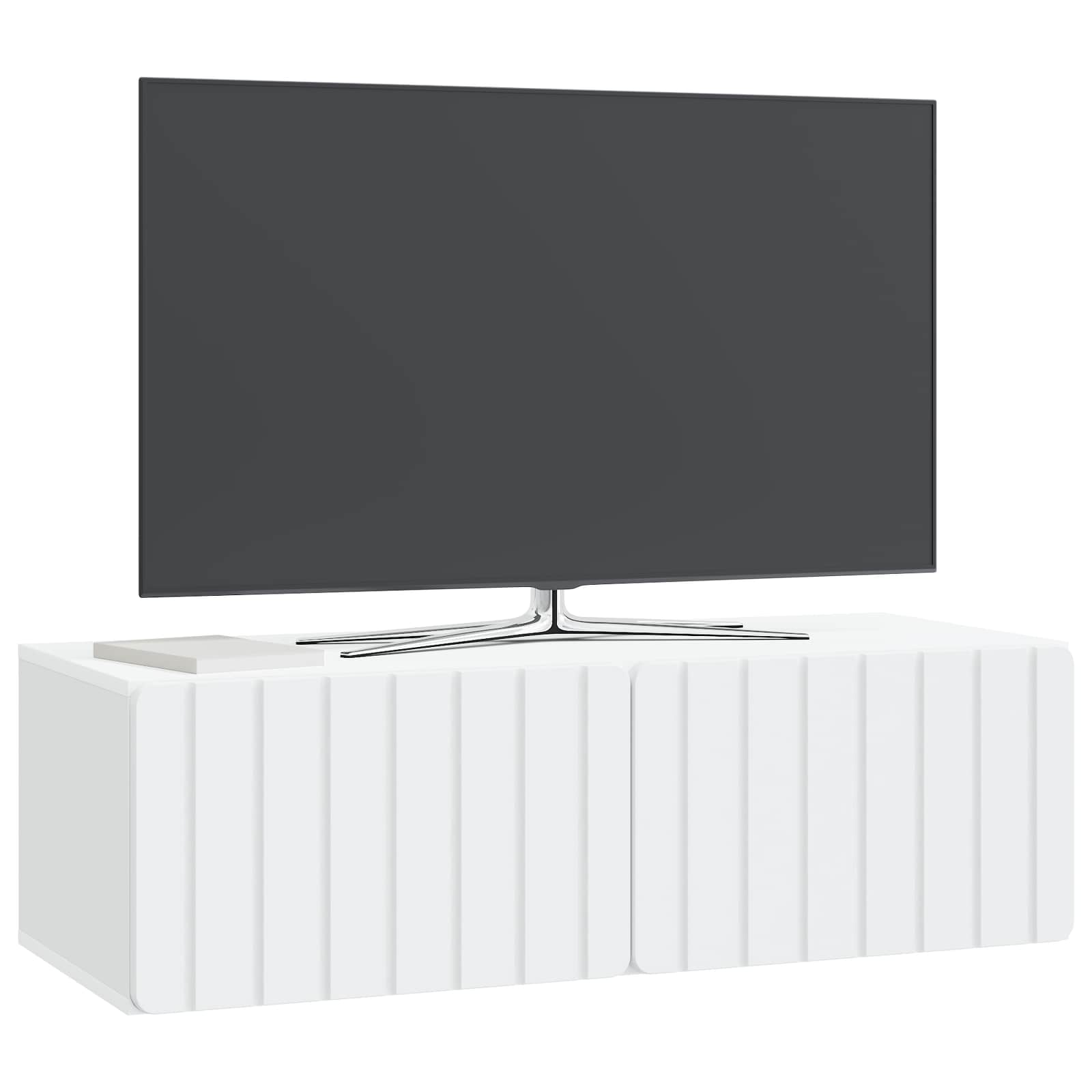 vidaXL Szafka RTV montowana na ścianie 98 x 41 x 30 cm Biały