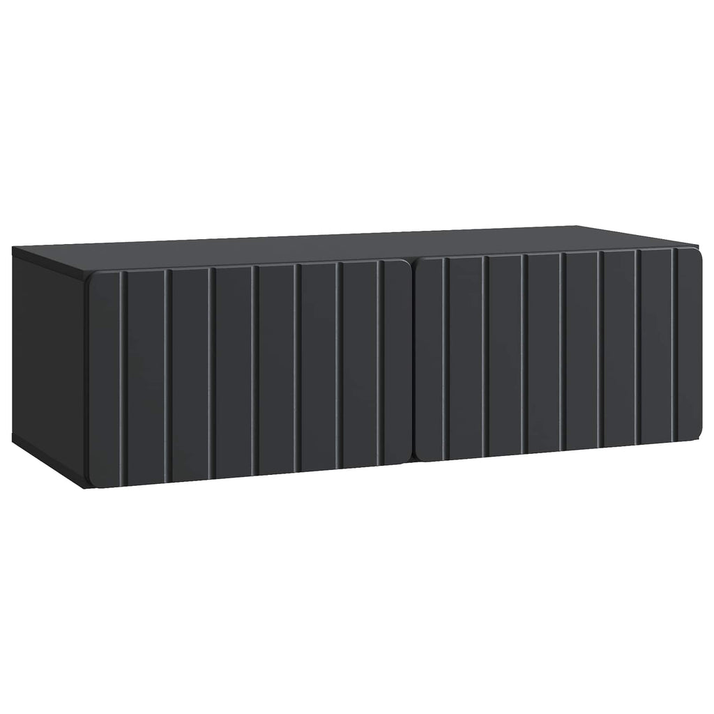 vidaXL Szafka RTV montowana na ścianie 98 x 41 x 30 cm Czarny