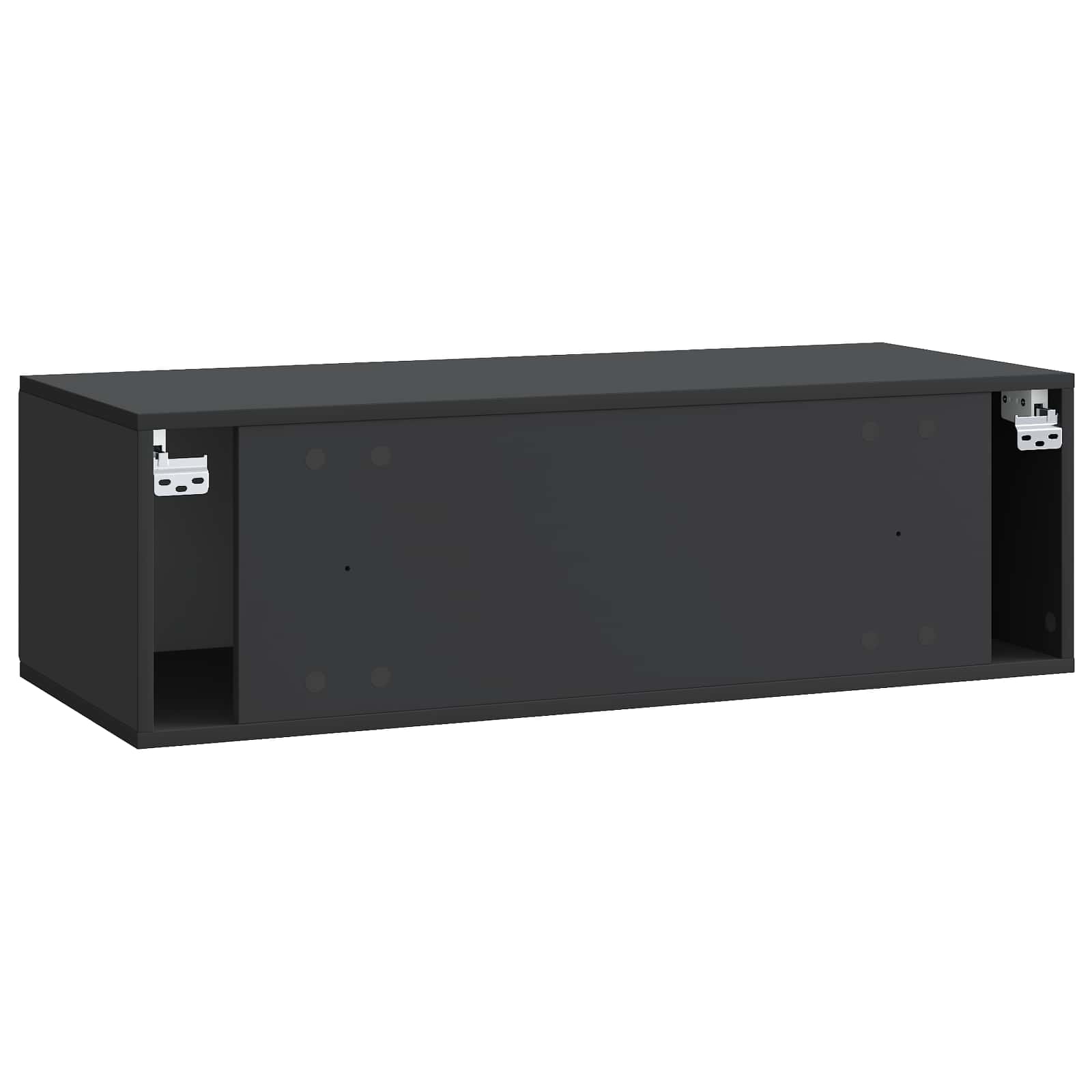 vidaXL Szafka RTV montowana na ścianie 98 x 41 x 30 cm Czarny