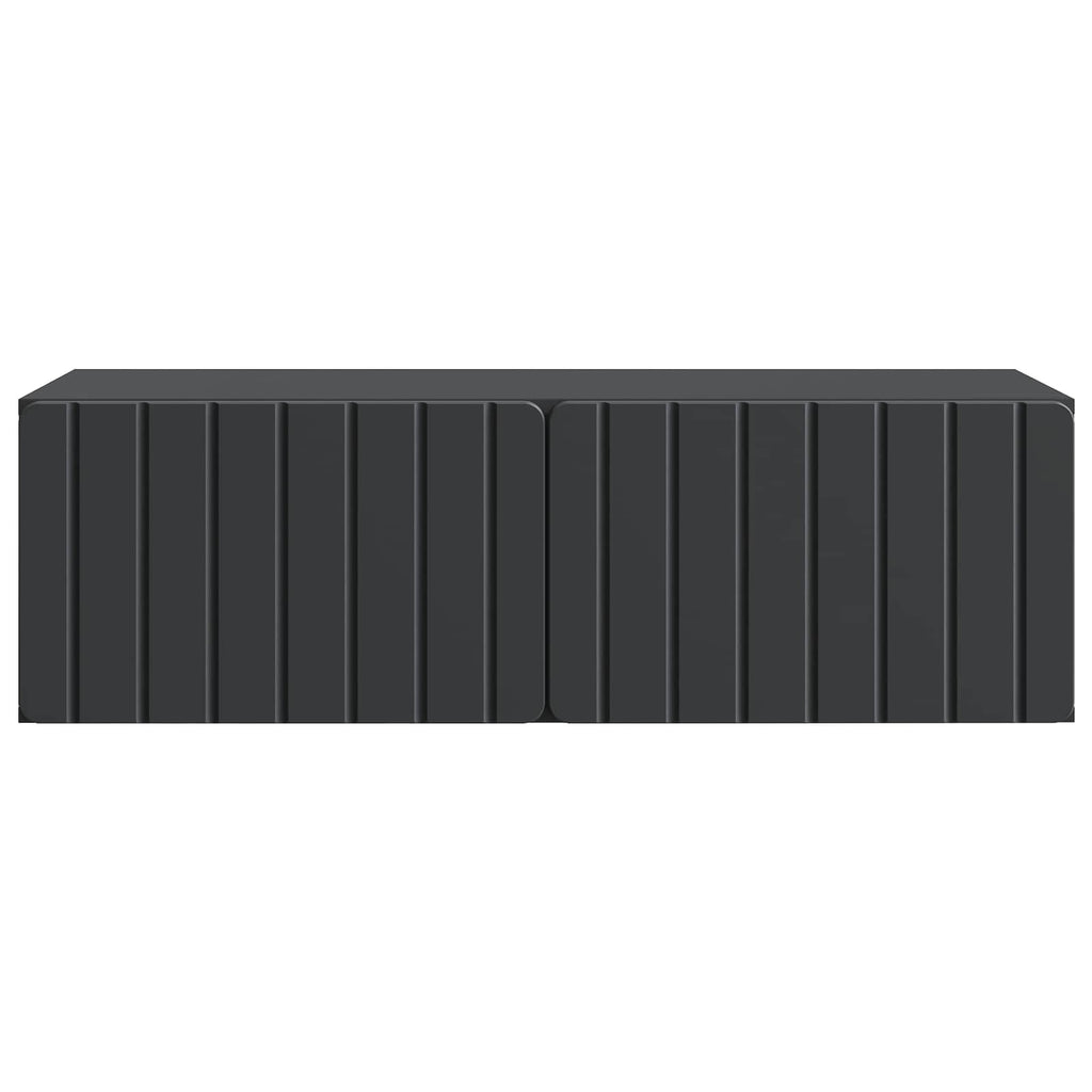 vidaXL Szafka RTV montowana na ścianie 98 x 41 x 30 cm Czarny