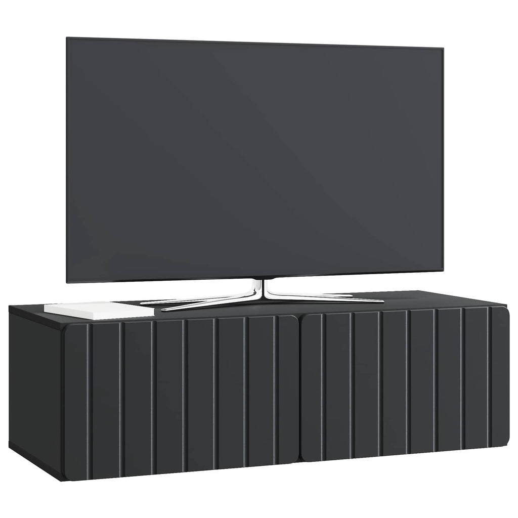 vidaXL Szafka RTV montowana na ścianie 98 x 41 x 30 cm Czarny