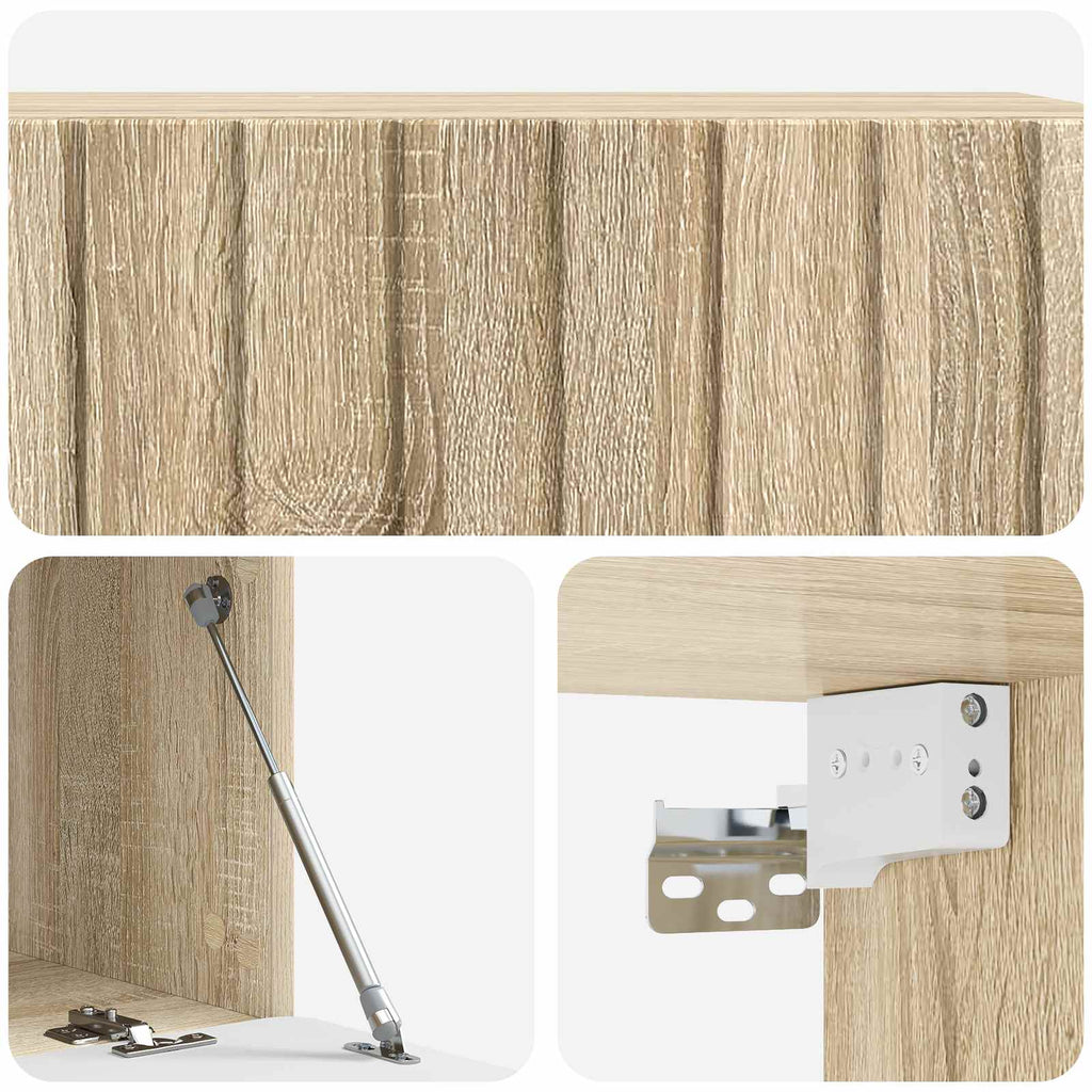 vidaXL Szafka RTV montowana na ścianie 98 x 41 x 30 cm dąb Sonoma