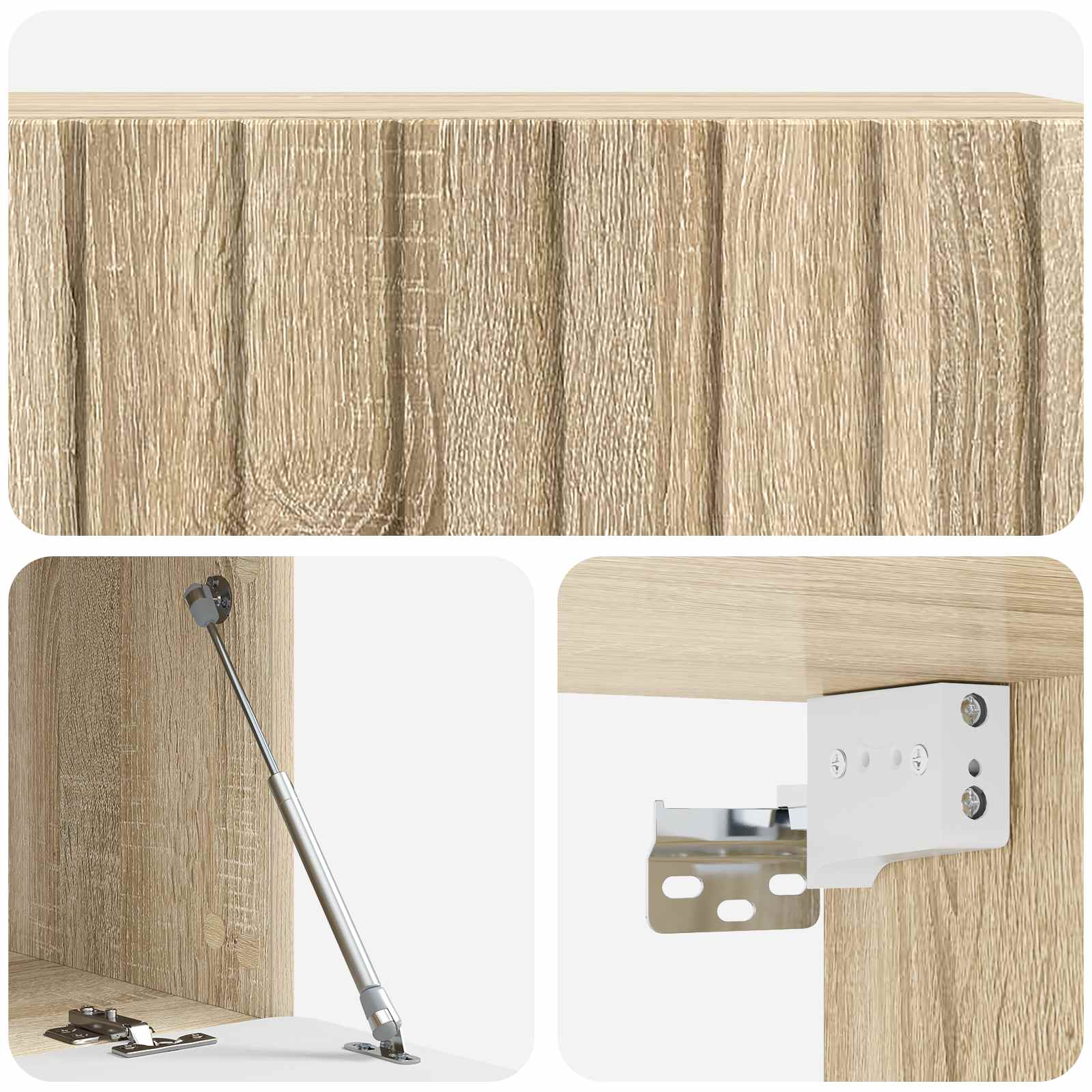 vidaXL Szafka RTV montowana na ścianie 98 x 41 x 30 cm dąb Sonoma