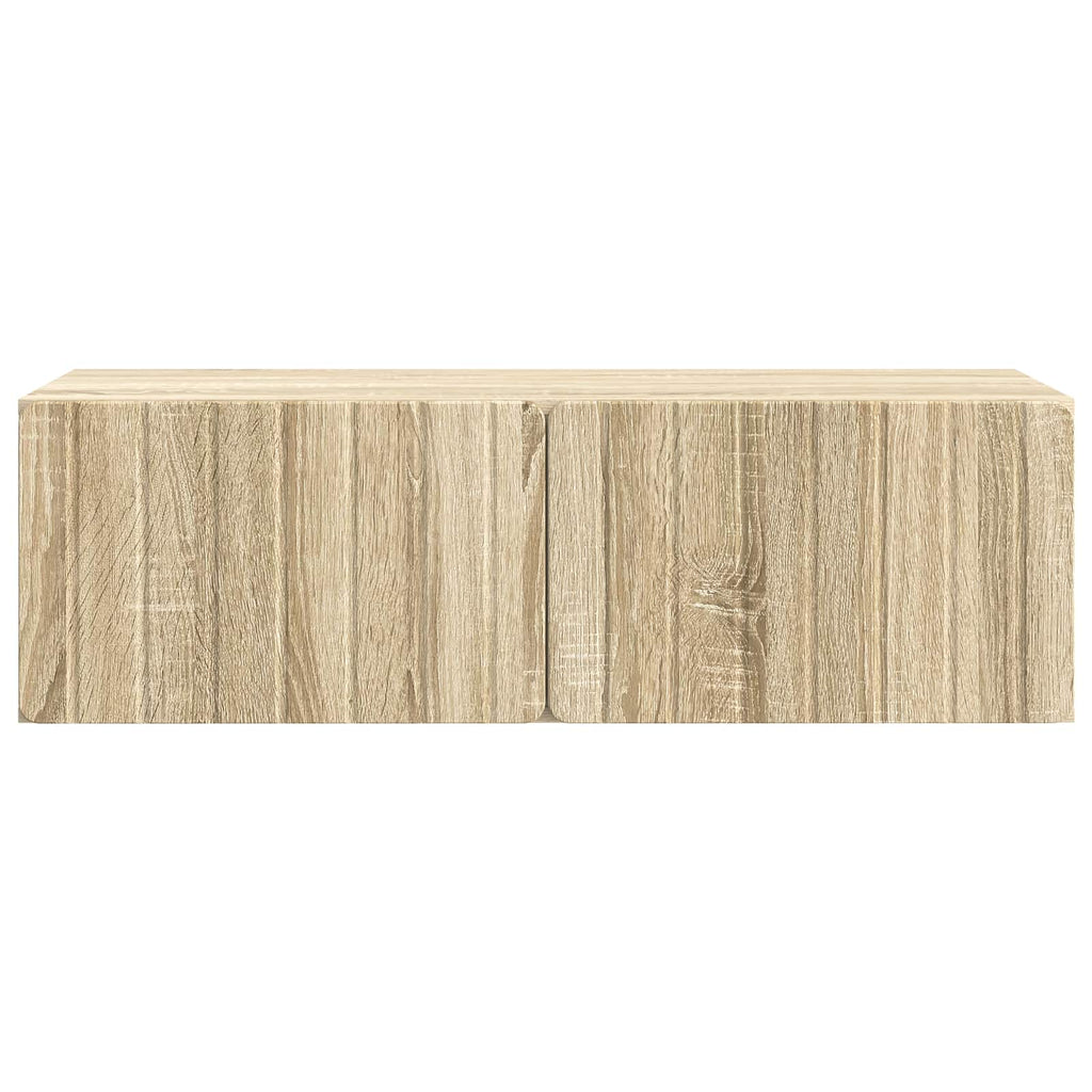 vidaXL Szafka RTV montowana na ścianie 98 x 41 x 30 cm dąb Sonoma