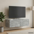 vidaXL Szafka RTV montowana na ścianie 98 x 41 x 30 cm Betonowy szary