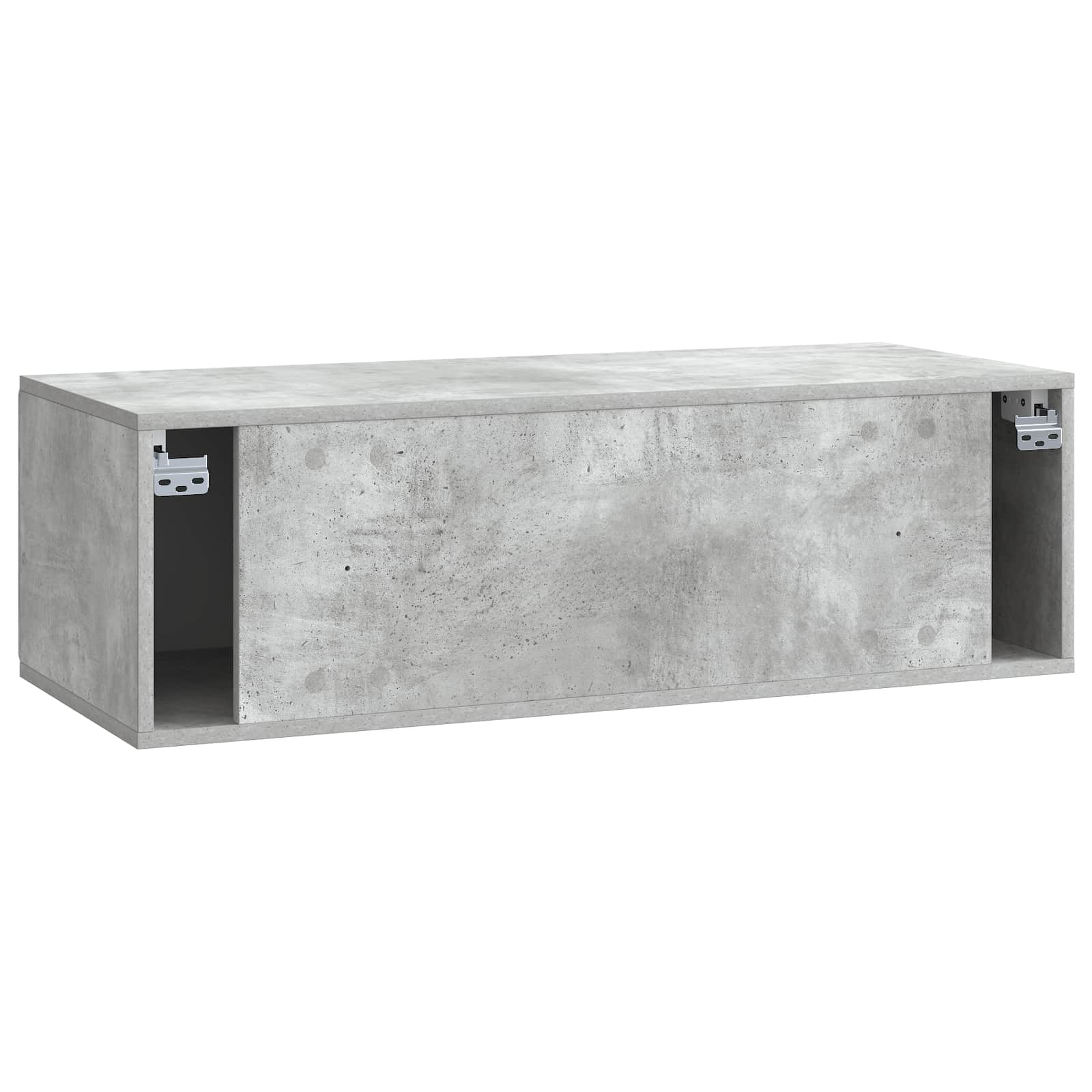 vidaXL Szafka RTV montowana na ścianie Betonowy szary 98 x 41 x 30 cm