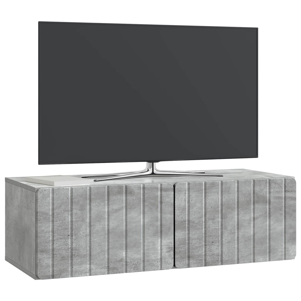 vidaXL Szafka RTV montowana na ścianie Betonowy szary 98 x 41 x 30 cm