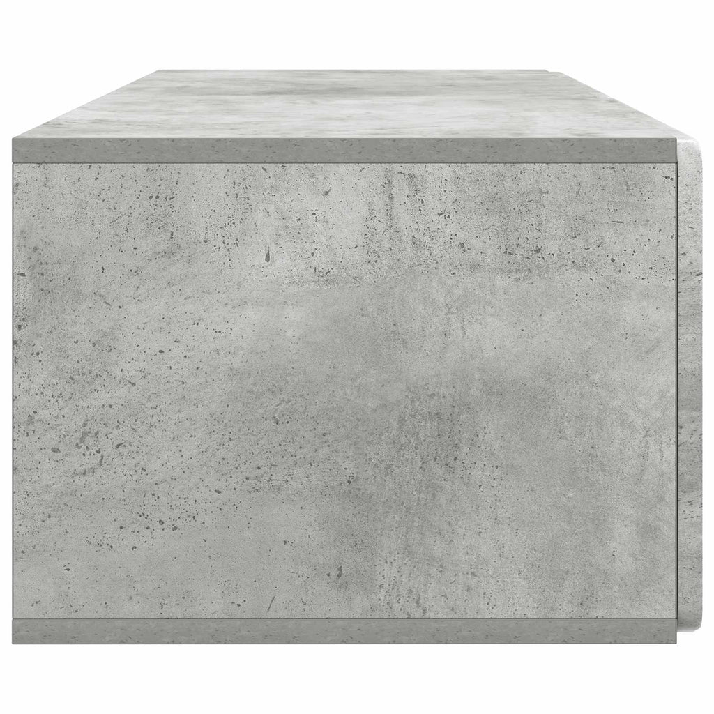 vidaXL Szafka RTV montowana na ścianie Betonowy szary 98 x 41 x 30 cm