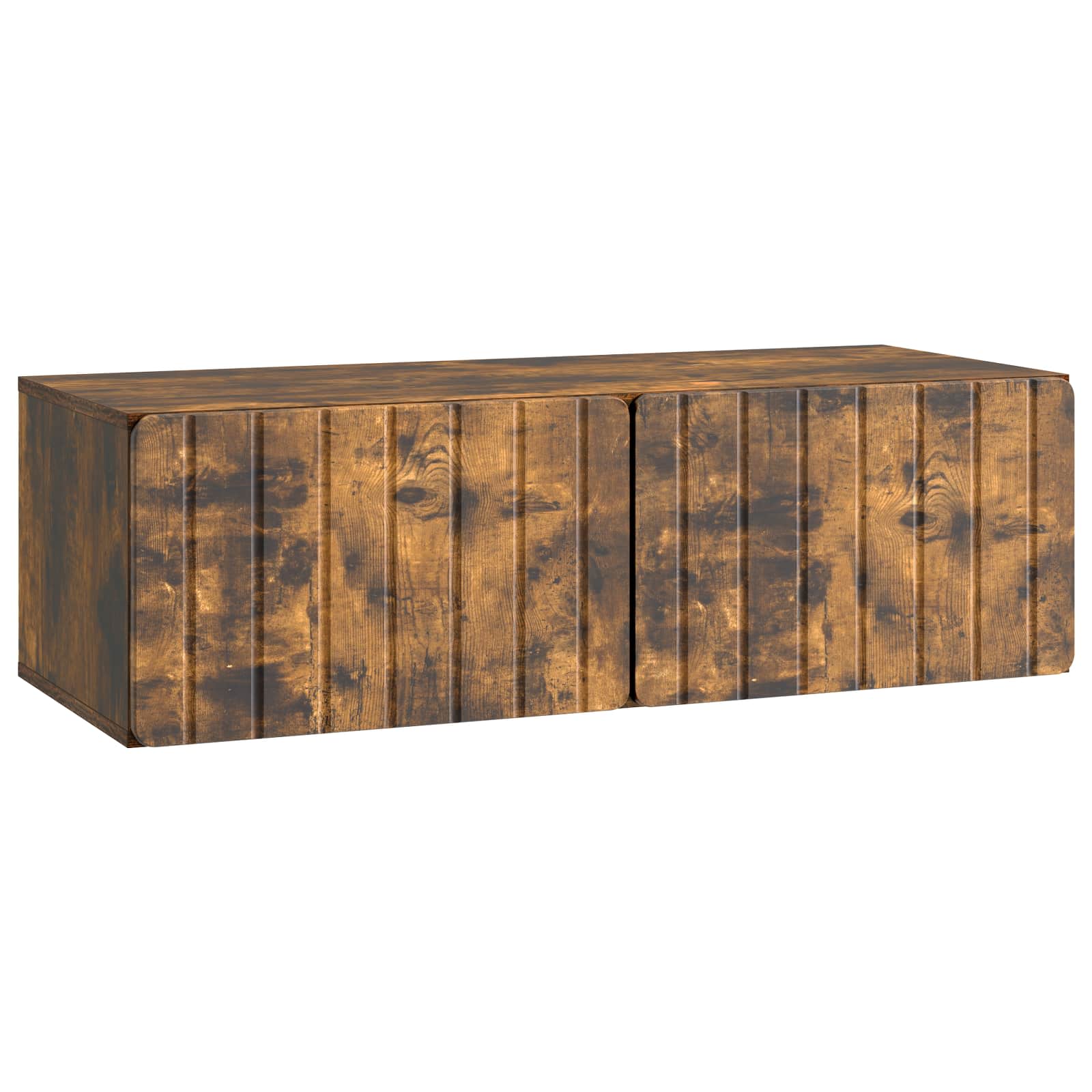 vidaXL Szafka RTV montowana na ścianie Dąb wędzony 98 x 41 x 30 cm