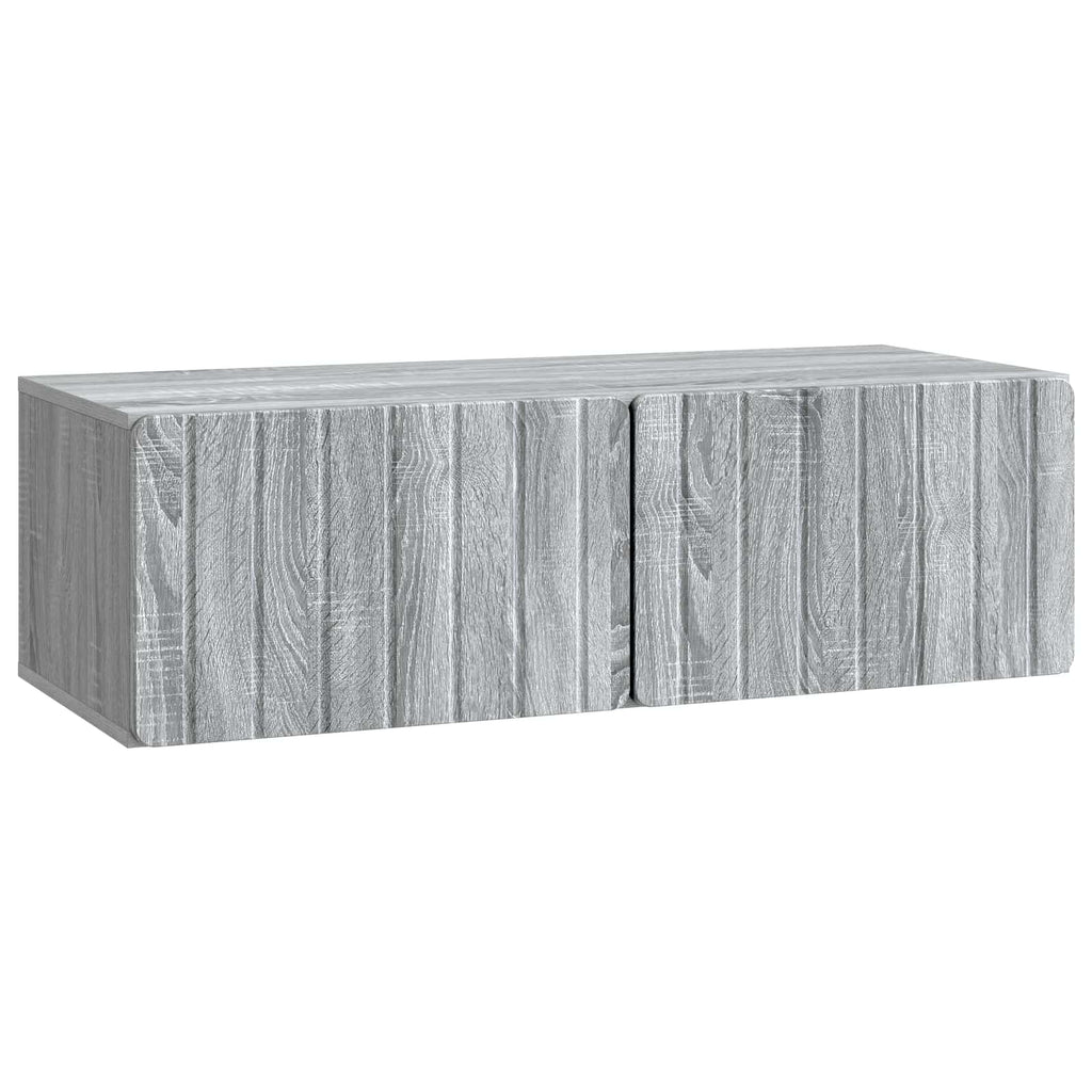 vidaXL Szafka RTV montowana na ścianie Szary Sonoma 98 x 41 x 30 cm