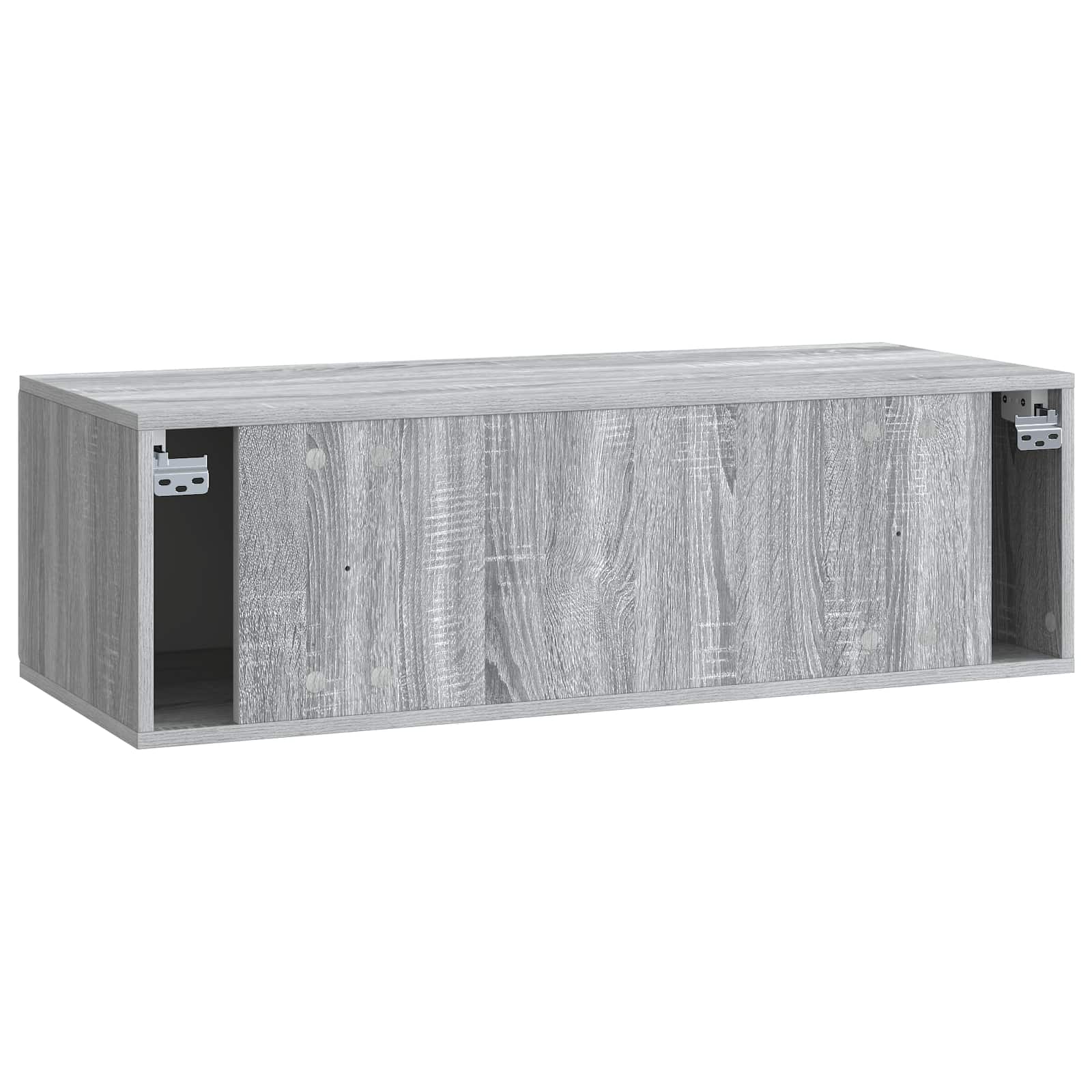 vidaXL Szafka RTV montowana na ścianie Szary Sonoma 98 x 41 x 30 cm
