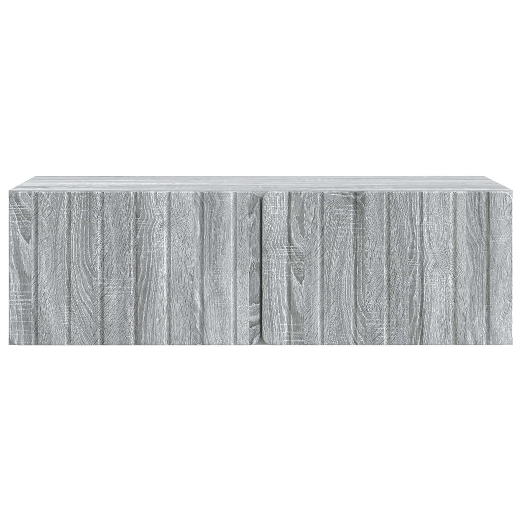 vidaXL Szafka RTV montowana na ścianie Szary Sonoma 98 x 41 x 30 cm