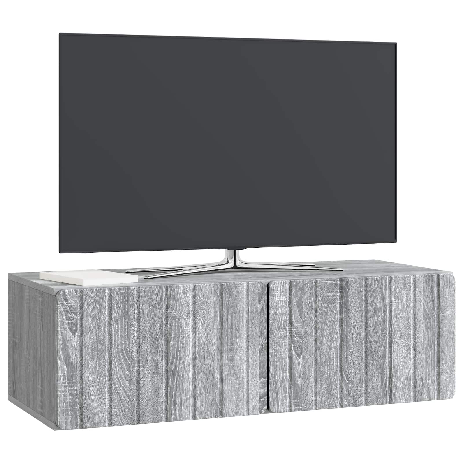vidaXL Szafka RTV montowana na ścianie Szary Sonoma 98 x 41 x 30 cm