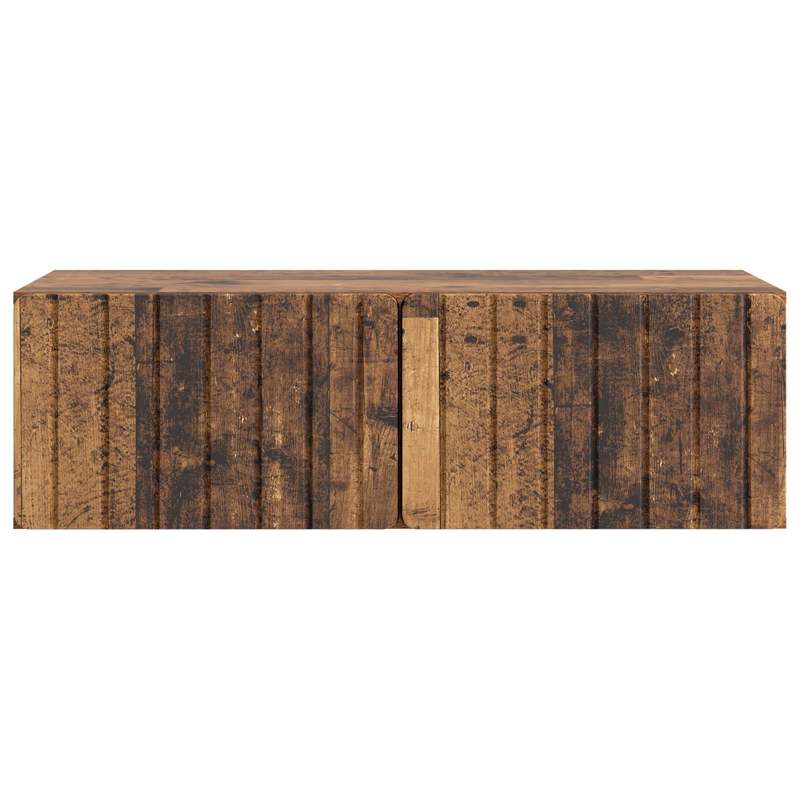 vidaXL Szafka RTV montowana na ścianie Stare drewno 98 x 41 x 30 cm