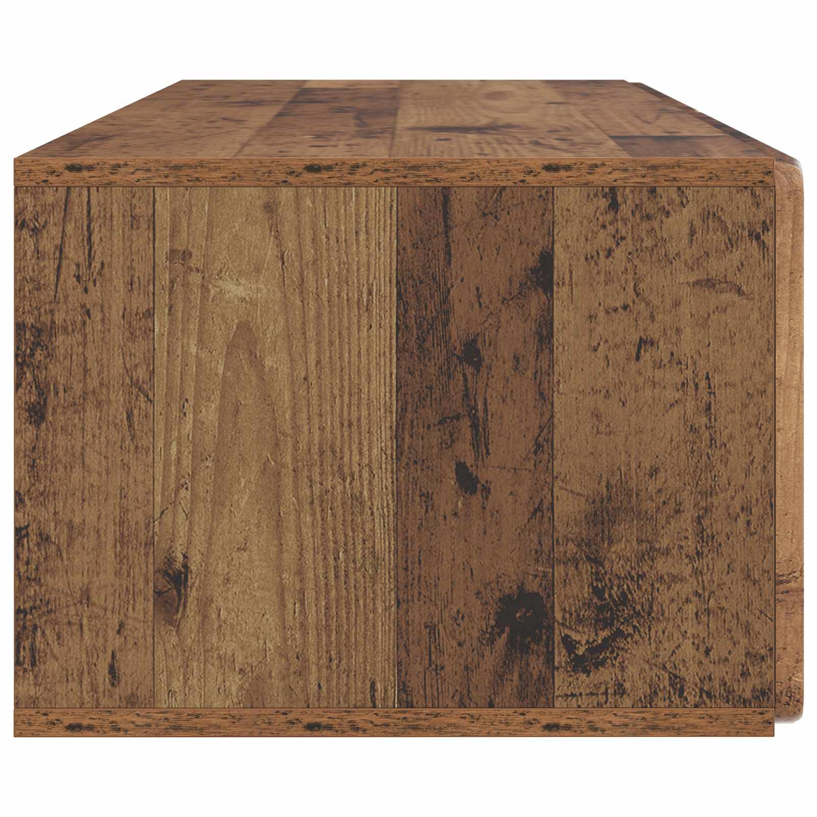 vidaXL Szafka RTV montowana na ścianie Stare drewno 98 x 41 x 30 cm