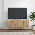vidaXL Szafka RTV montowana na ścianie 98 x 41 x 30 cm Dąb artisan