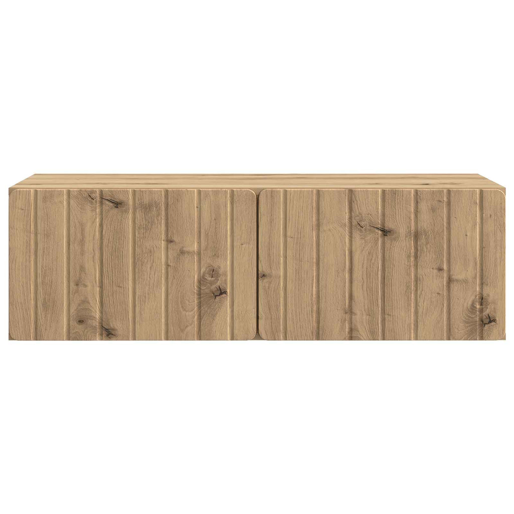 vidaXL Szafka RTV montowana na ścianie Dąb artisan 98 x 41 x 30 cm