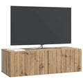 vidaXL Szafka RTV montowana na ścianie Dąb artisan 98 x 41 x 30 cm