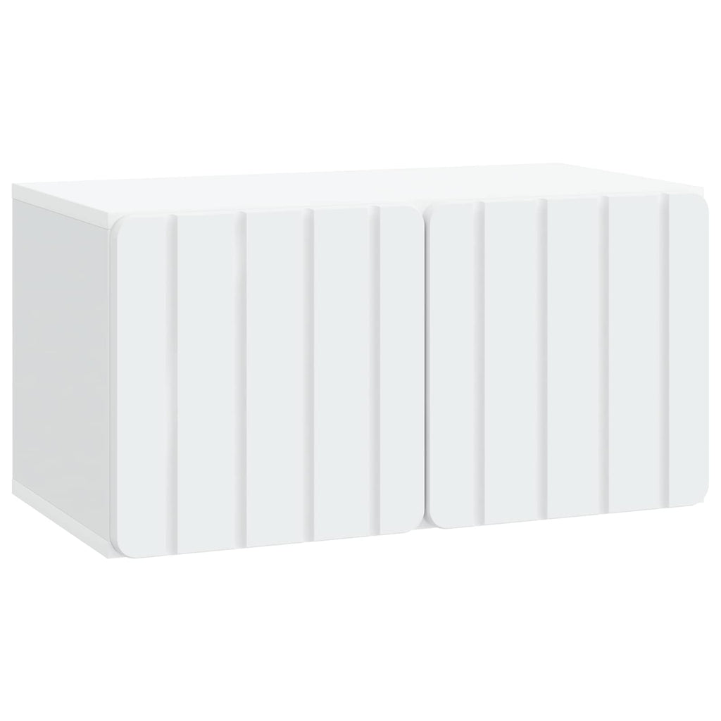 vidaXL Szafka RTV montowana na ścianie 59,5 x 31 x 30 cm Biały