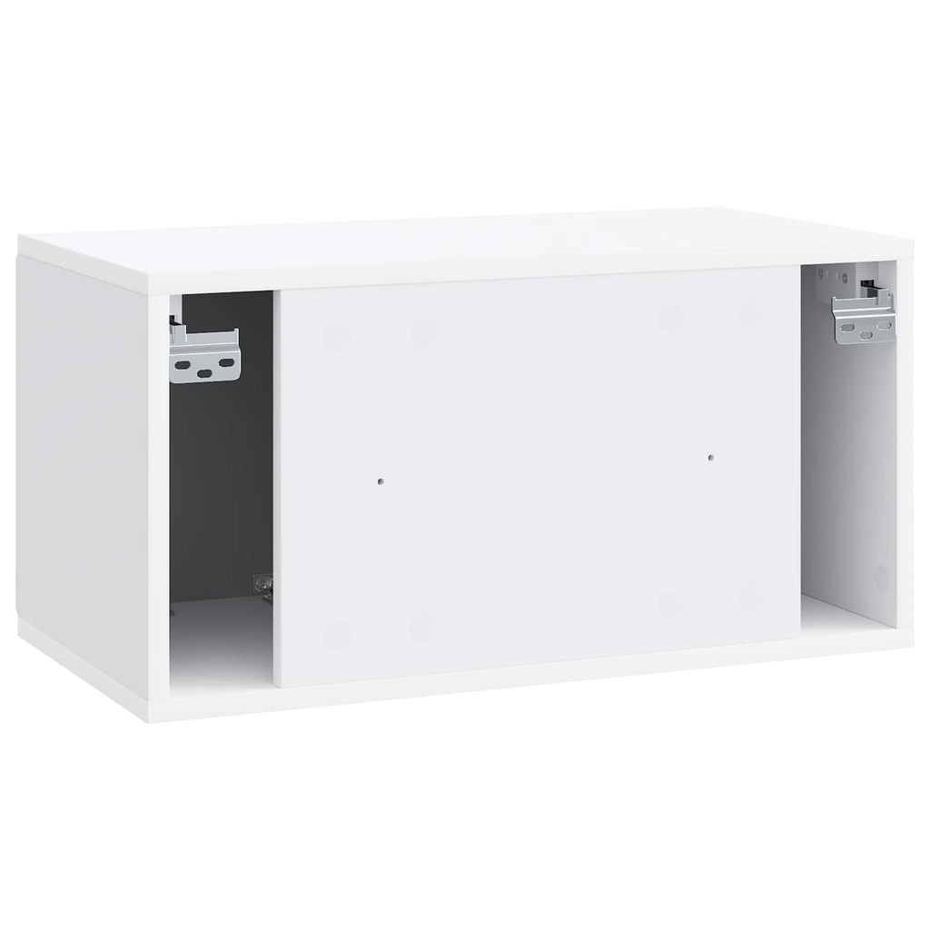 vidaXL Szafka RTV montowana na ścianie 59,5 x 31 x 30 cm Biały