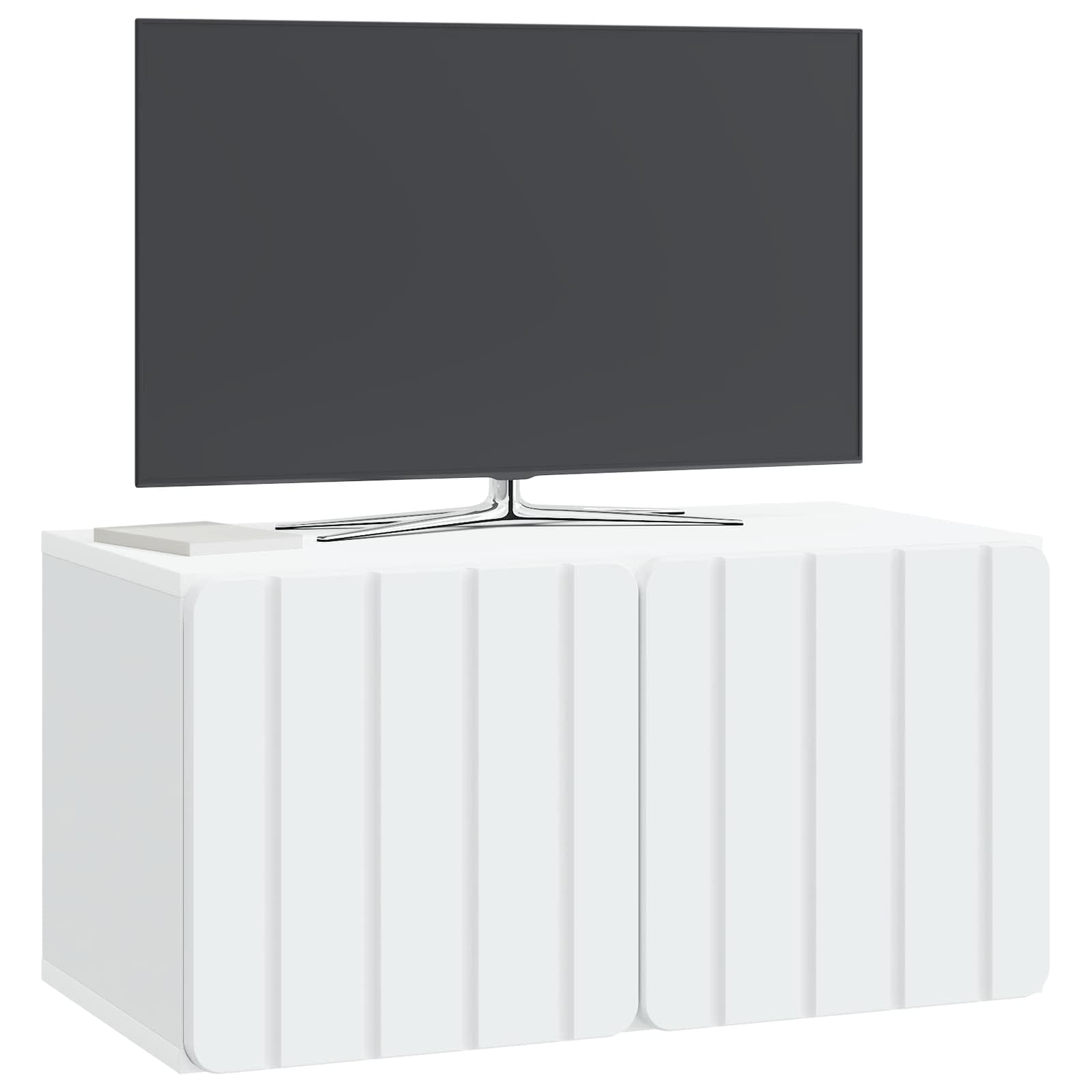vidaXL Szafka RTV montowana na ścianie 59,5 x 31 x 30 cm Biały